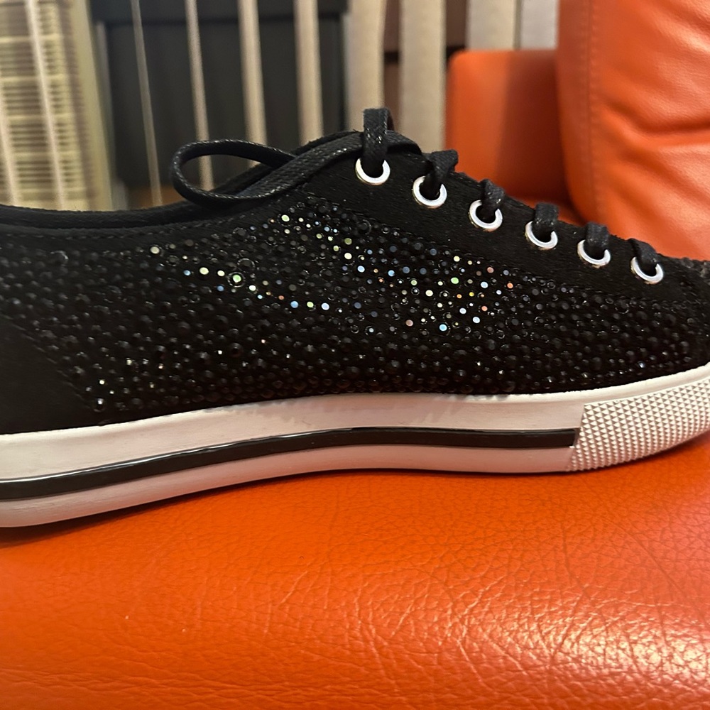 Coach black sneakers/keds Ian suede with black. In original box - Picture 3 of 7